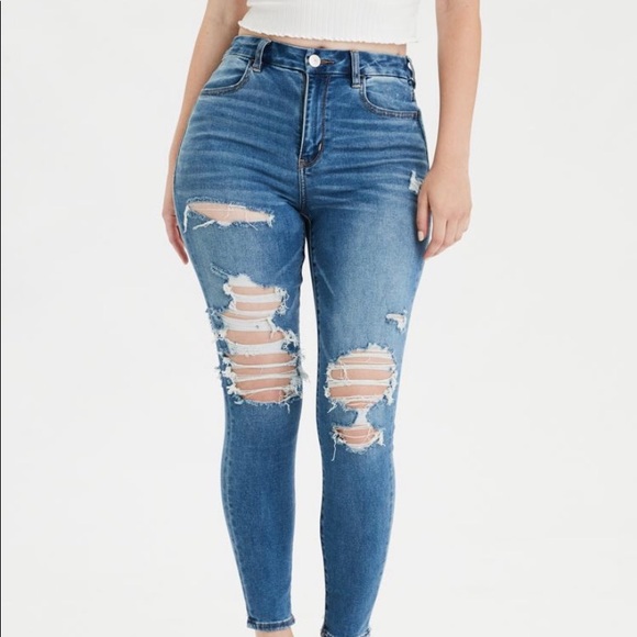 American Eagle Outfitters Denim - American Eagle Blue Ripped Jeans